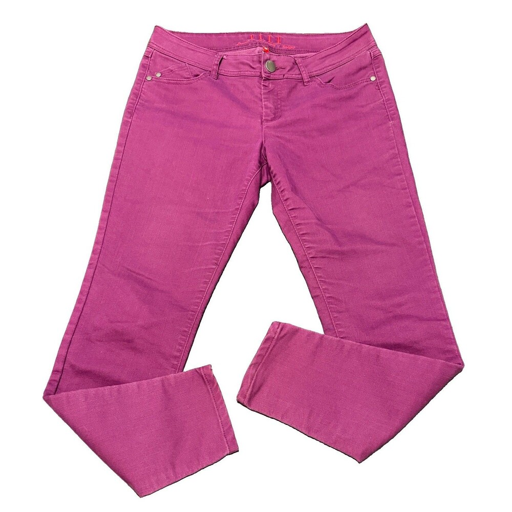 Elle Womens Size 8 Purple Skinny Jeans - Mild Stretch - Excellent Condition 8R
